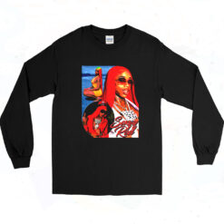 90s Sexyy Red Rap Tee Big Face Head Long Sleeve Shirt