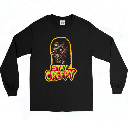 90s Stay Creepy Horror Halloween Long Sleeve Shirt