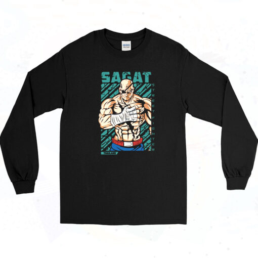 90s Street Fighter Sagat Long Sleeve Shirt