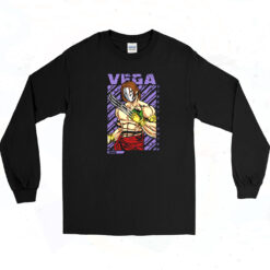 90s Street Fighter Vega Long Sleeve Shirt