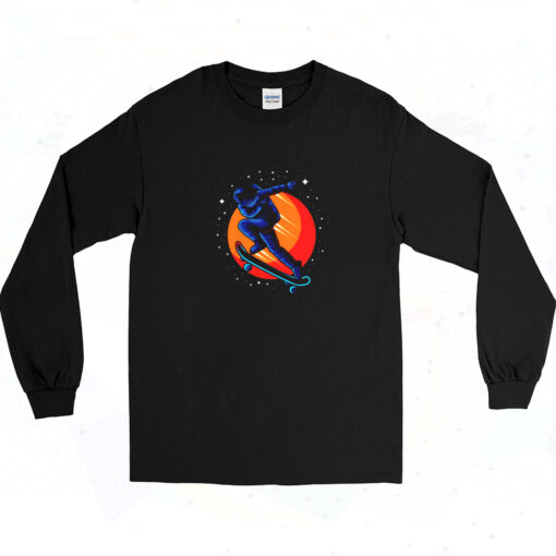 90s Super Skater Astronaut Long Sleeve Shirt