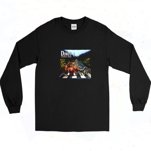 90s The Dinos Jurassic Road Long Sleeve Shirt