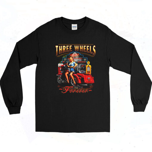 90s Three Wheels Motorcycle Long Sleeve Shirt