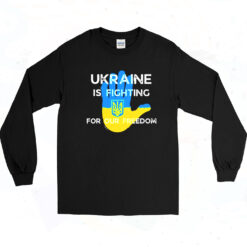 90s Ukrainian Flag Supporting Design Ukraine Fight For Freedom Long Sleeve Shirt