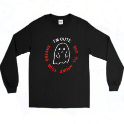 90s Women's Cute Ghost Long Sleeve Shirt