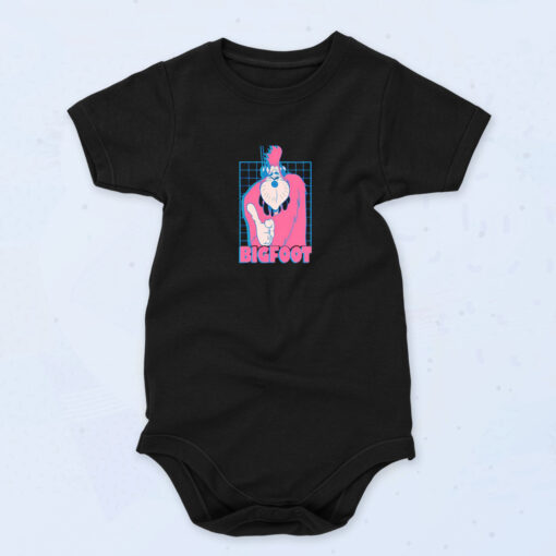 A Goofy Movie Bigfoot Grid Organic Baby Onesies