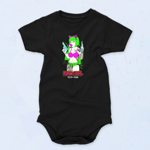 Bad Girl Neon Tokyo Organic Baby Onesies