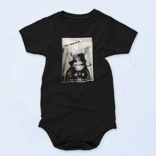 Chinchilla Dracula Parody Halloween Organic Baby Onesies