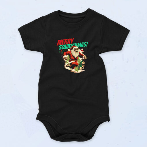 Christmas Sasquatch Organic Baby Onesies