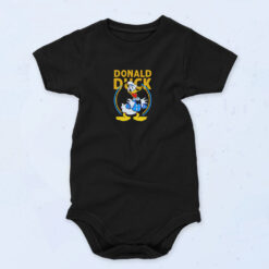 Donald Duck Cute Face Disney Duck Organic Baby Onesies