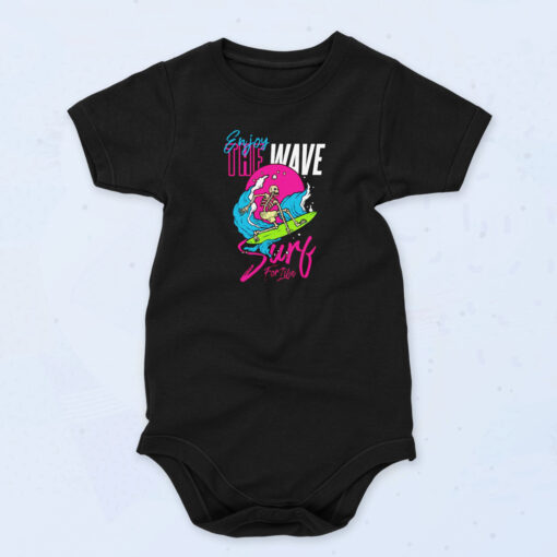 Enjoy The Wave Surfing Organic Baby Onesies