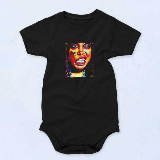 Erykah Badu Grillz Graphic Organic Baby Onesies