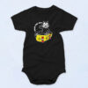 Felix The Cat Skateboard Organic Baby Onesies