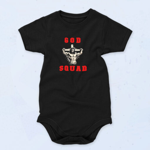 God Squad Lords Gym Swole Jesus Organic Baby Onesies