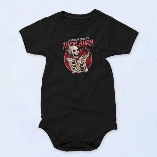 Graphic Skull Organic Baby Onesies