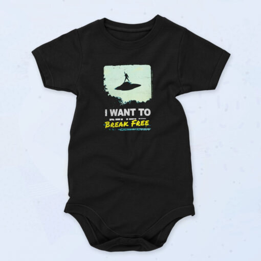 I Want To Break Free Organic Baby Onesies