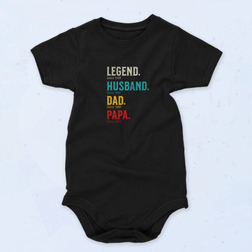 Legend Husband Daddy Papa Organic Baby Onesies