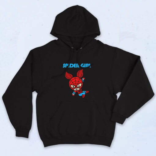 Marvel Spider Girl Swinging Cute Essential Hoodie