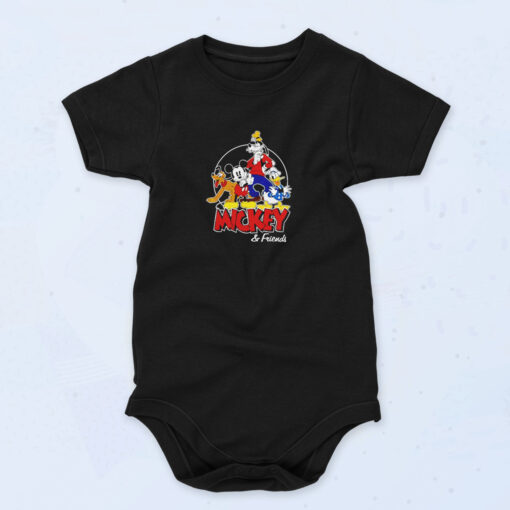 Mickey Mouse Team Disney Characters Organic Baby Onesies