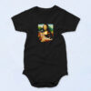 Mona Lisa With Orange Cat Organic Baby Onesies