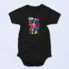 Mushrooms Comic Book Eat Me Rave Dance Organic Baby Onesies