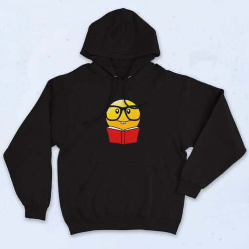 Nerd Emoji Tee Book Glasses Essential Hoodie