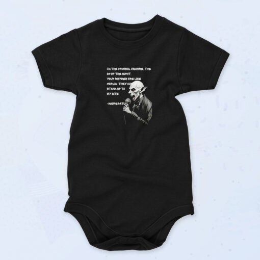 Nosferatu In Rap Battle Organic Baby Onesies