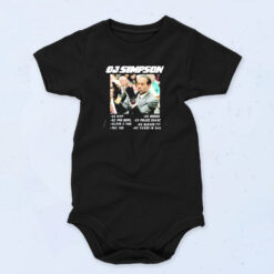 Oj Simpson Graphic Organic Baby Onesies