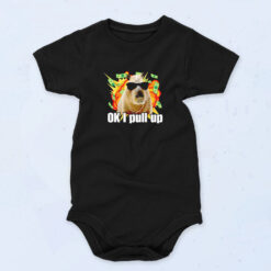 Ok I Pull Up, Capybara Organic Baby Onesies