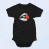 Red Lips Strawberry Organic Baby Onesies