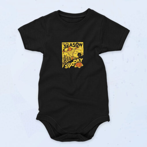 Retro Halloween Pumpkin Organic Baby Onesies