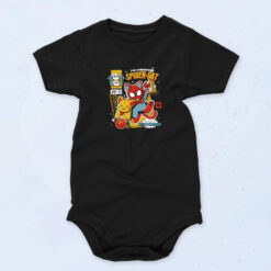 Retro Spider Cat Organic Baby Onesies