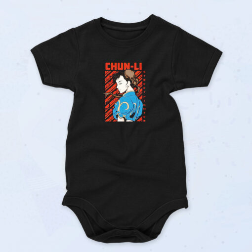 Street Fighter Chun Li Organic Baby Onesies