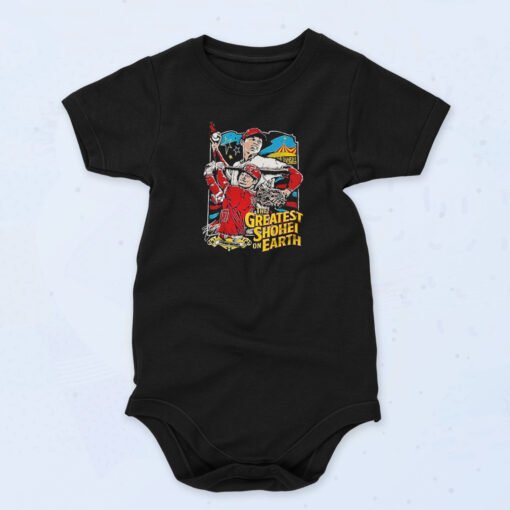 The Greatest Shohei On Earth Baseball Organic Baby Onesies