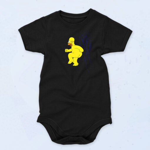 The Simpsons Homer Simpson Naked Organic Baby Onesies