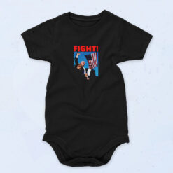 Trump Shooting Fight Organic Baby Onesies