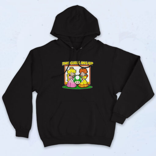 Two Girls One Up Gamer Humor Essential Hoodie