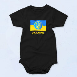 Ukrainian State Symbol Ukraine Flag Shirt Organic Baby Onesies