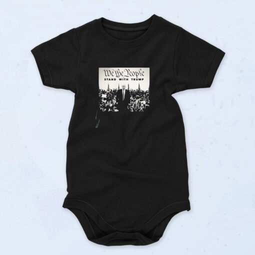 We The People Stand With Trump Organic Baby Onesies