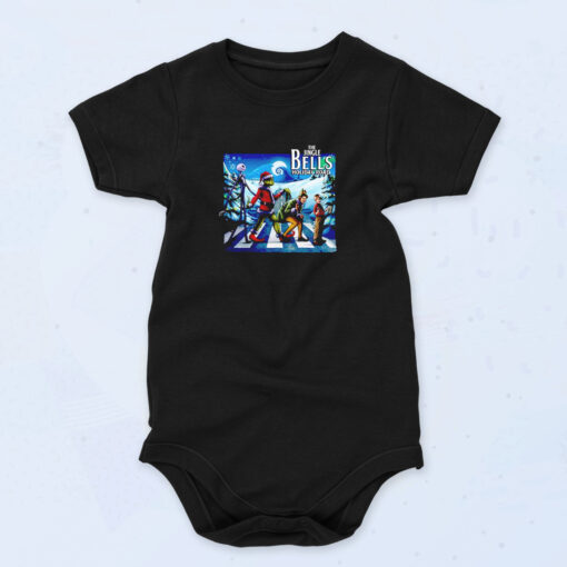 Whimsical Holiday Scene Organic Baby Onesies